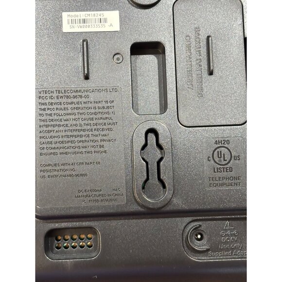 Vtech 4-Line Business Telephone System CM18245 W/ Digital Display & Handset - Picture 4 of 4